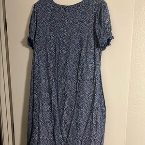 Floral Blue Dress